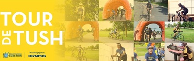 National Tour de Tush banner, A ride to end colon cancer